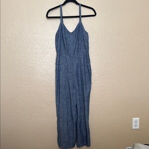 Blue Sleeveless Jumpsuit